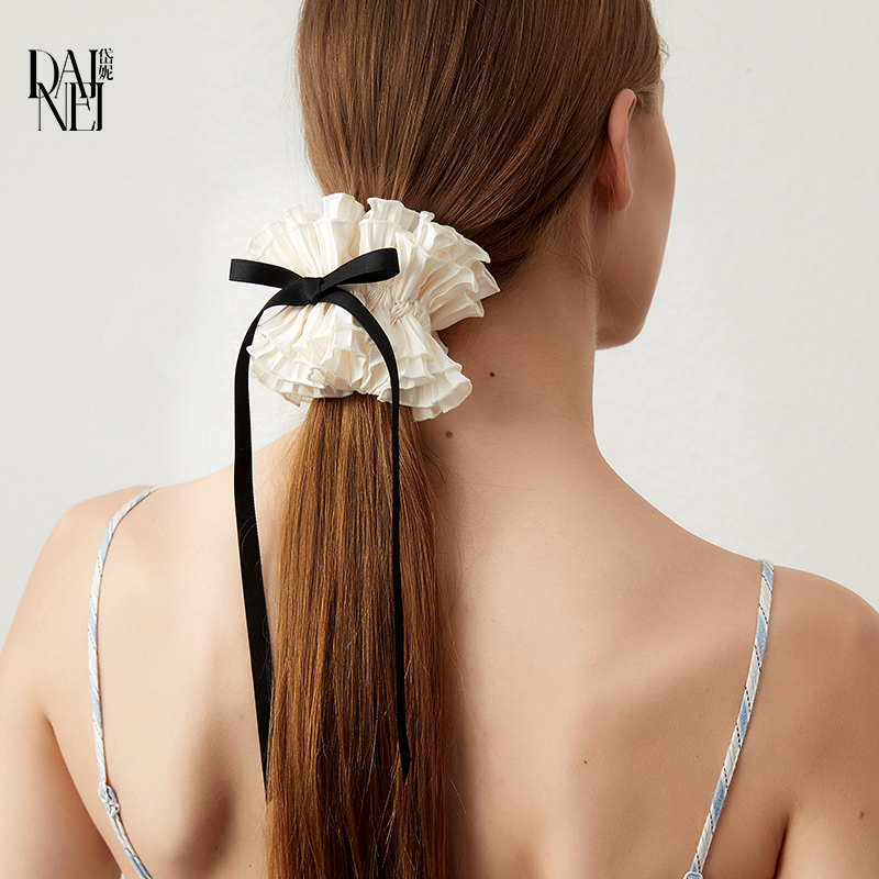 DAINEI岱妮都优雅褶皱飘带发圈