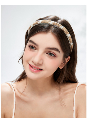 DAINEI岱妮boho物语发箍波西米亚风高颅顶女编织海边度假风发饰