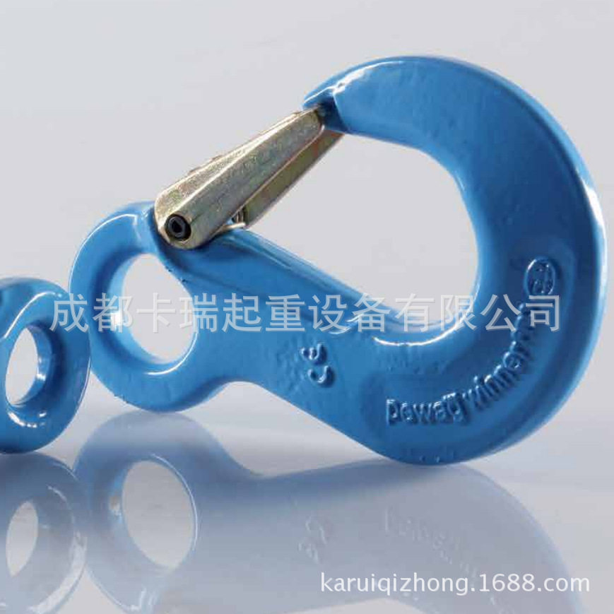 120级起重双环扣 羊角抓钩旋转自锁钩双腿单腿四腿链条 链条吊索