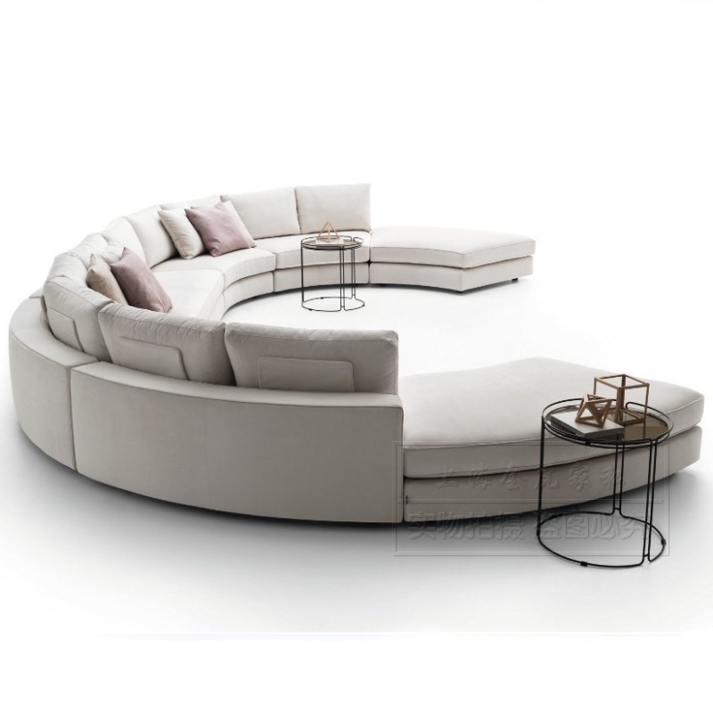 半圆形会客区接待区座谈区商务酒店写字楼别墅区办公室弧形沙发