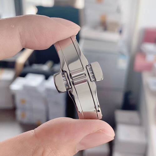 手表配件A级表扣蝴蝶扣 通用机械手表钢带卡扣 钨钢陶瓷表链扣子