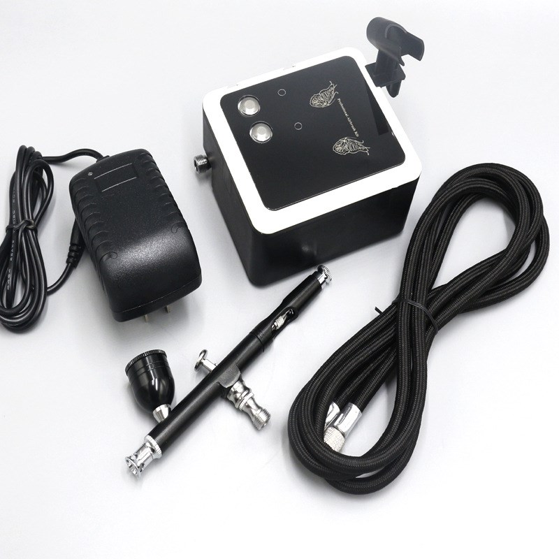 美甲喷枪喷绘机套装迷你气泵贝甲油胶喷笔日式缇晕染渐变模型彩绘