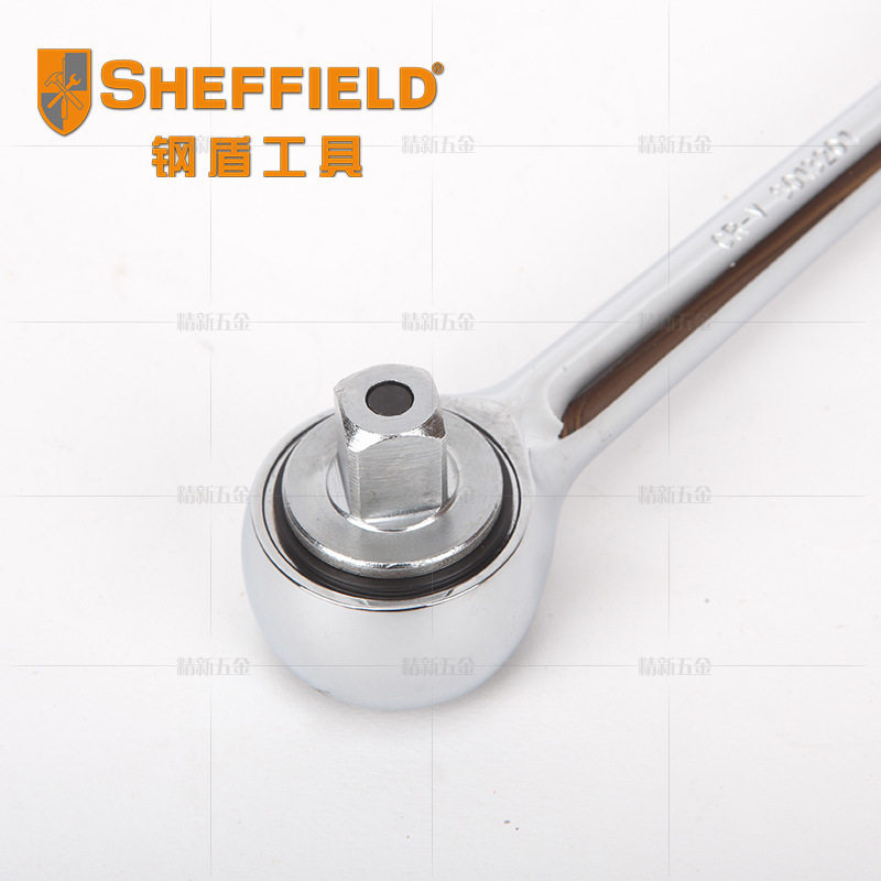 钢盾工具专业快速脱落钢柄棘轮扳手耐油机修汽修套筒棘轮扳手大飞