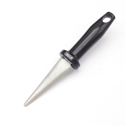 短三角金刚石磨刀器金色镀钛190L*25*83T银色平面曲面金刚石