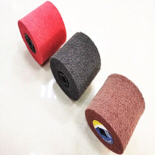 纤维拉丝轮不锈钢百洁布抛光轮纤维轮金属铝打磨镜面抛光拉丝机轮