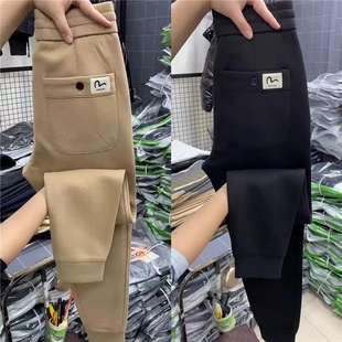 休闲裤男新款秋冬潮流修身百搭弹力小脚卫裤时尚韩版束脚运动裤子