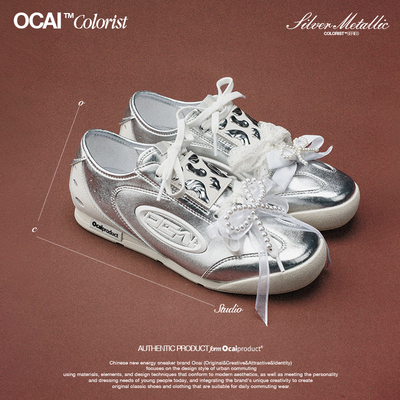 Ocai Colorist 液态银德训鞋 高级设计感通勤时尚休闲鞋平底鞋女