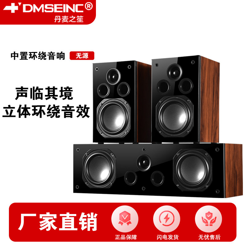 DMSEINC丹麦之笙无源家用中置环绕音箱家庭影院立体壁挂木质音响