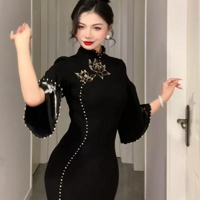 【尔尔古典美学】复古新中式旗袍【珠莲】春季修身中国风旗袍