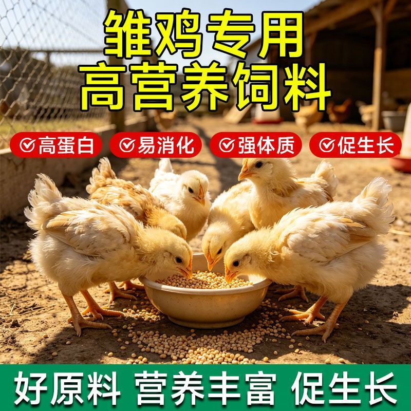 全价鸡鸭鹅开口营养蛋白小鸡饲料