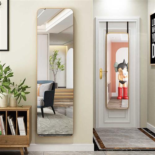 门后镜全身镜挂门镜子贴墙挂墙试衣镜自粘家用落地挂镜壁挂穿衣镜