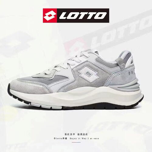 Lotto/乐途2024春秋季新款老爹鞋潮鞋情侣厚底运动跑步复古软底