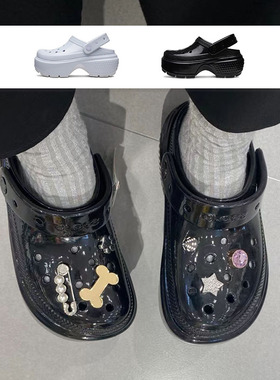 CROCS卡骆驰经典雪屋闪耀Clog洞洞鞋户外防滑运动休闲女鞋 209568