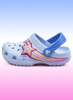 Crocs卡骆驰经典酷闪星星儿童洞洞鞋休闲玩水沙滩鞋户外鞋211625