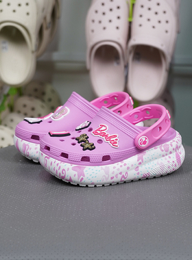 Crocs卡骆驰芭比娃娃萌萌Clog儿童轻便舒服可爱沙滩洞洞鞋208805