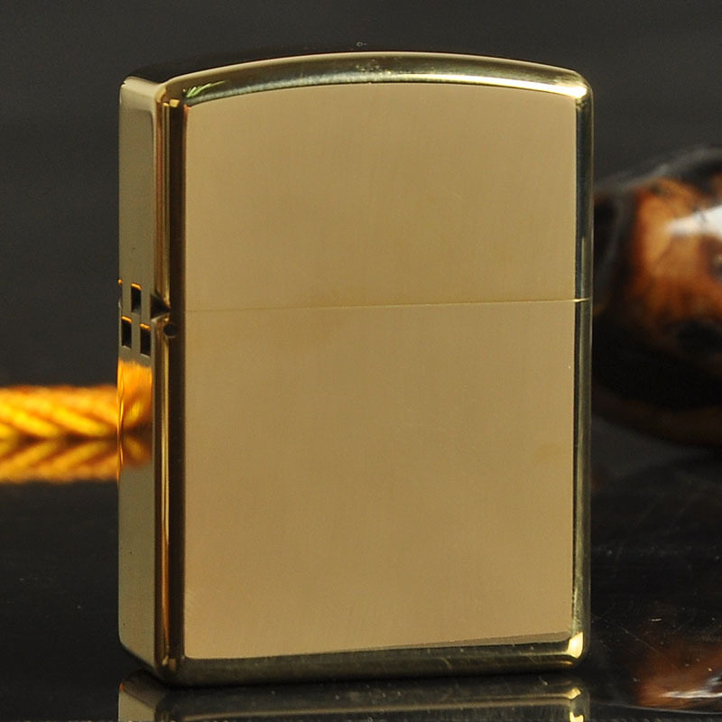 战甲护盾原铜光板圆头加厚无底刻黄铜佐罗煤油打火机定制图案刻字
