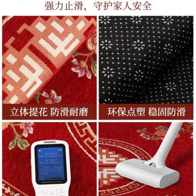 地垫入户门垫新中式家用红色门口脚垫玄关地毯喜庆高级感进门垫子
