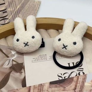 可爱米菲兔发圈甜美少女心扎马尾卡通发绳ins风百搭头绳发夹发饰