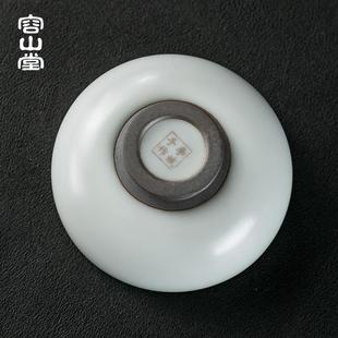 .容山堂固德汝窑主人杯手绘茶杯陶瓷品茗杯茶盏开片可养个人单杯