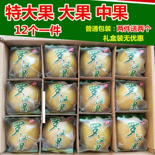 正品广西桂林永福特级特产低温冻干真空脱水黄金色罗汉果茶大果仁