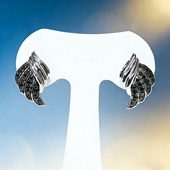 GSTV黑钻石翅膀耳夹女装 饰高端大气舞台宴会耳饰pierring日本简约