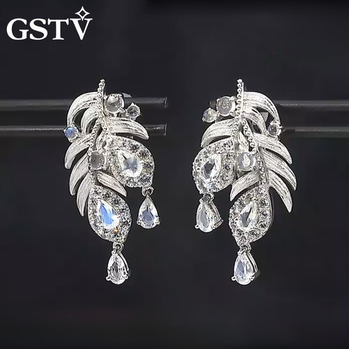 GSTV钯银无痛耳夹轻奢小众设计感
