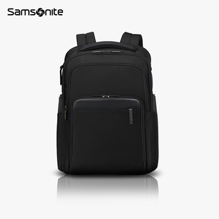新秀丽samsonite男士双肩包简约大容量出差背包高档商务电脑包KP9