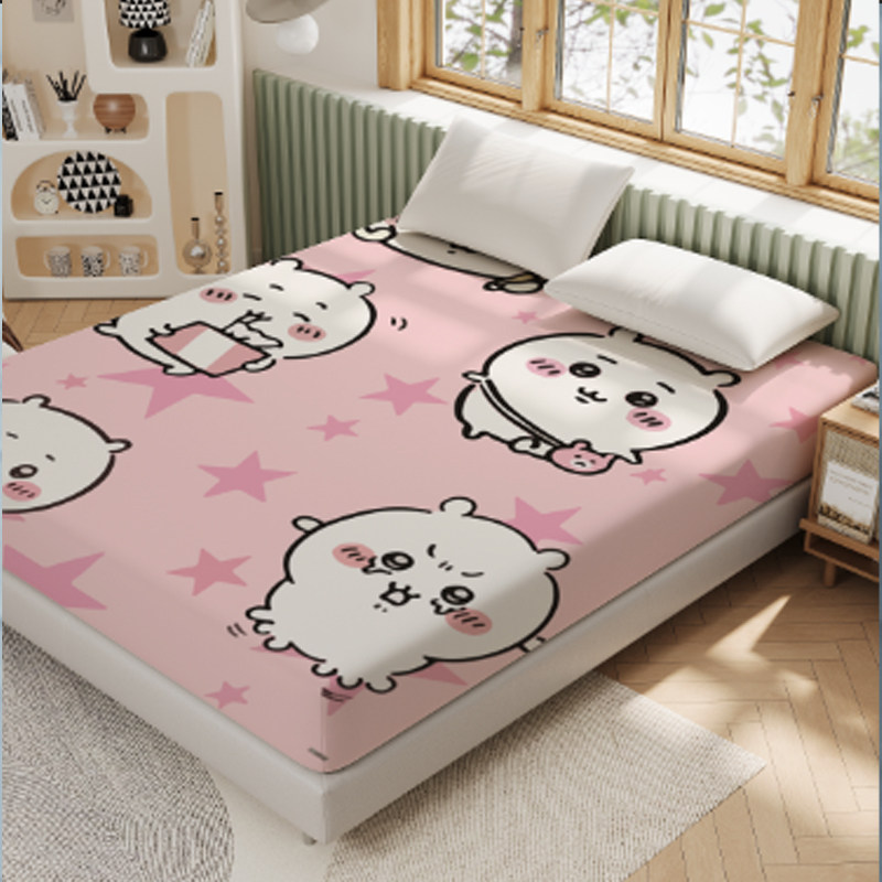日新款上市单卡通吉伊卡哇可爱床笠单品床罩床垫套保护罩儿童房15,床上用品,床笠,淘宝优惠券,粉丝福利购,淘宝优惠卷