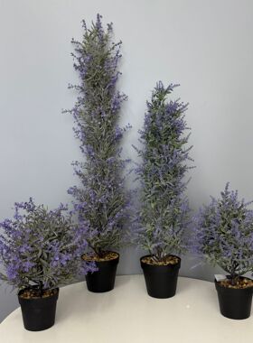 薰衣草仿真花植物墙配材紫色零香草样板间装饰花艺拉文德