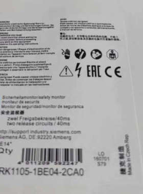安全继电器3RK1105-1BE04-0CA0议价