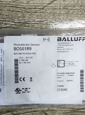 “” BALLUFF巴鲁夫 BOS01R9 BOS(议价)