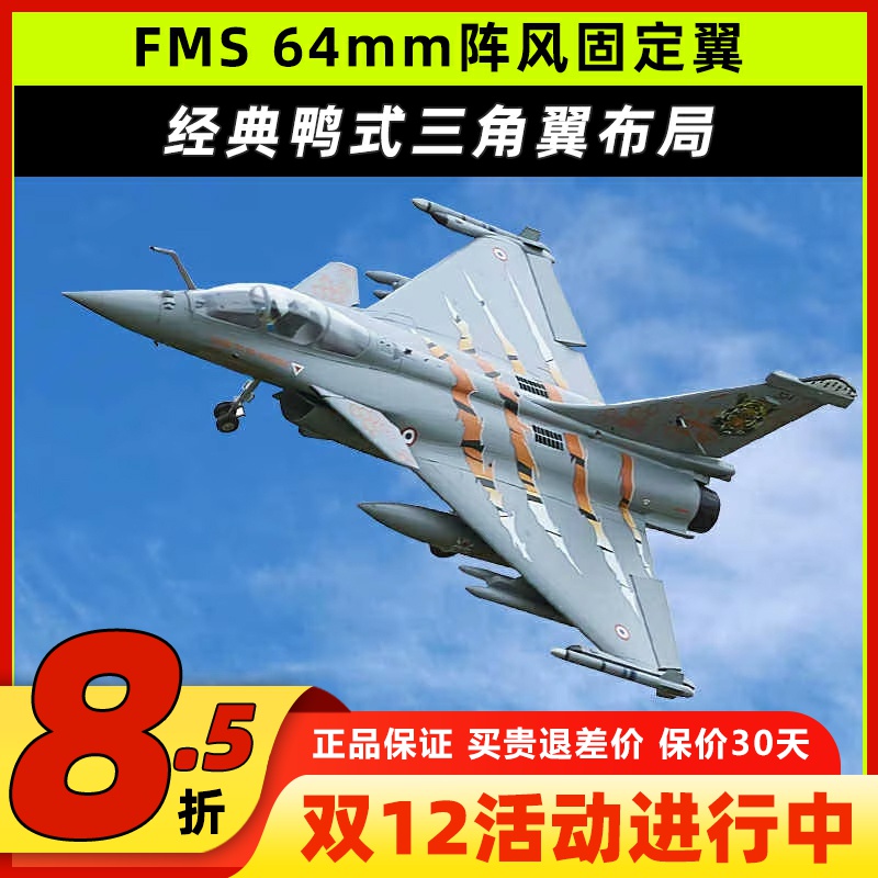 FMS64mm阵风像真航模固定翼模型