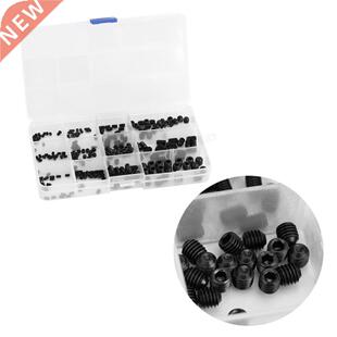 240pcs Carbon Steel Hex Screw Set Grub Screws Bolts With Cas
