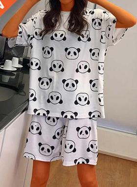 Women's summer suit pajamas Sleepwear home service loose cas
