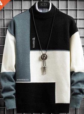 New Winter Cashmere Warm Sweater Men Turtleneck Mens Pullove