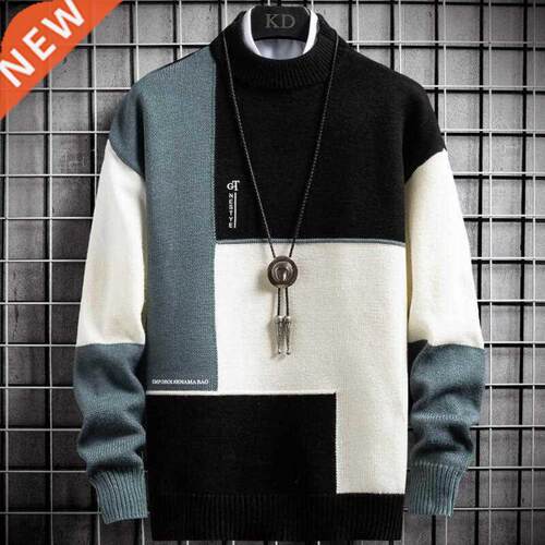 New Winter Cashmere Warm Sweater Men Turtleneck Mens Pullove