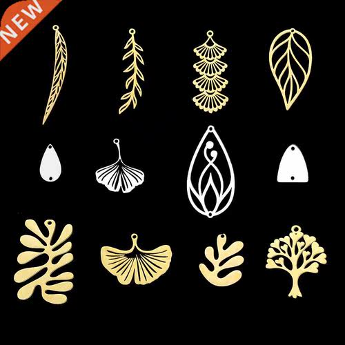 5pcs/lot 100% Stainless Steel Leaf Life ree Chm Pendant fo
