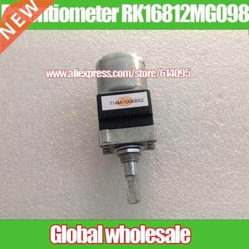 1pcs ALPS Motor Drive Potentiometer RK16812MG098 100KBx2 /