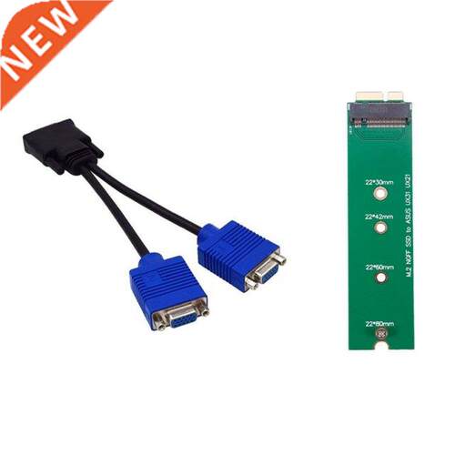 1Pcs Dms-59 Pin Male To Dual Vga Female Y Splitter Adapter C