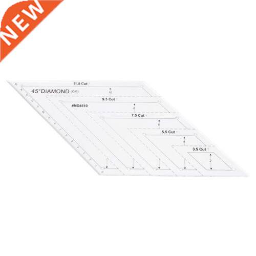 45 Degree DIY Patchwork For Diamond Rhombus Template Quiltin