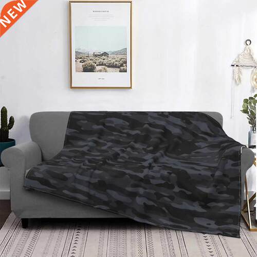 Night Camouflage Pattern Blanket Camo Military Winter Warm B