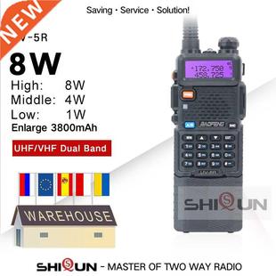 Upgrade 8W Baofeng UV-5R Walkie Talkie 3800mAh Battery Dual