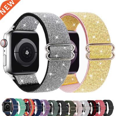 Scrunchie strap for Apple watch band 44mm 45mm 41mm 42mm 38m