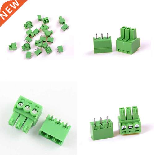 10 PCS 3pin block Right Angle Terminal Plug-in Type 3.81mm