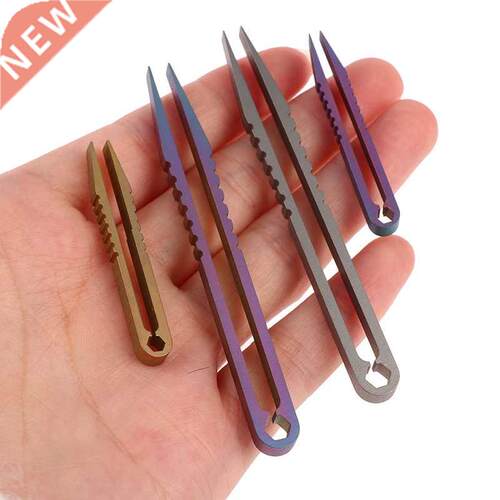 1PC TC4 Clip Titanium Tweezers Pick Up Clamping EDC Multipur