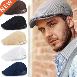 Summer Men Women Casual Beret Hat New Fashion Solid Color Fl