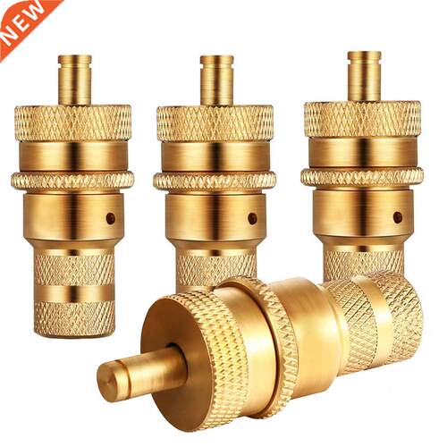 4pcs Universal Offroad Brass Tire Deflators Kit Automatic 6-