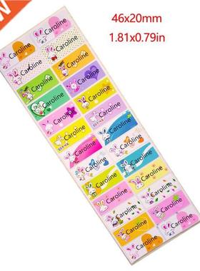 Cute Rabbit Pattern Custom Personal Name Stickers Transporta