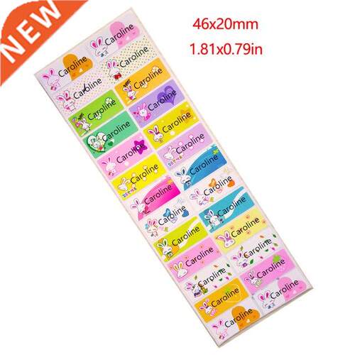 Cute Rabbit Pattern Custom Personal Name Stickers Transporta