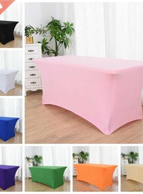 19 Colours Wedding Spandex Table Cloth Cover Linen Lycra Rec